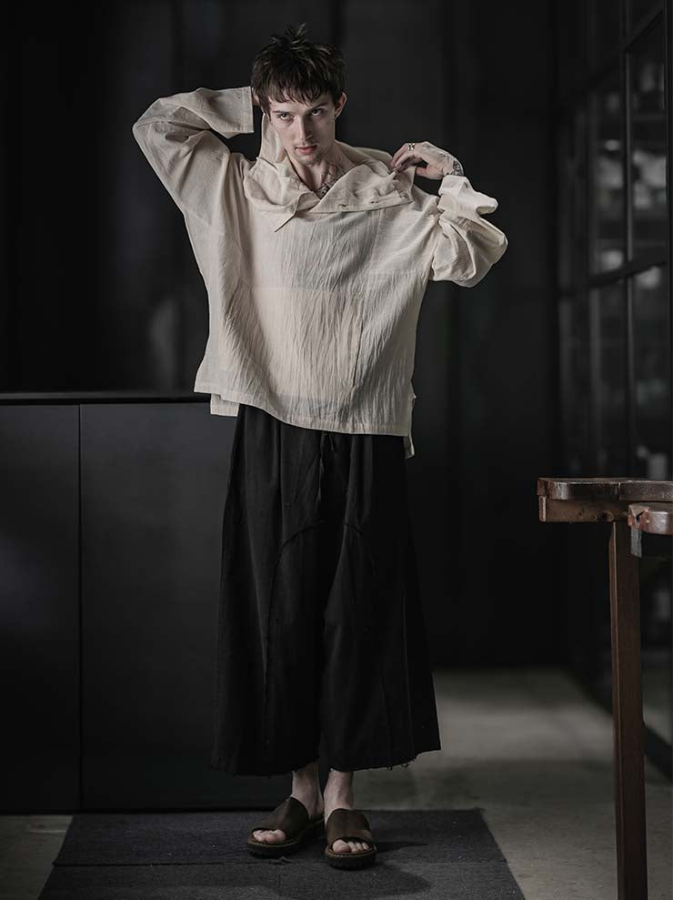 GATHERING<br>Fisherman Hoodie / NATURAL