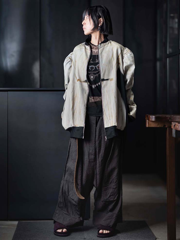 IA LONDON<br> WOMENS VICTORIA BOMBER JACKET / MAIDEN DRESS PRINT