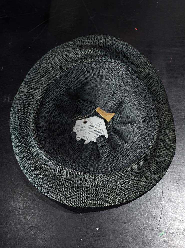 HORISAKI<br> ONE OF A KIND COLLECTION Tequilla Straw Hat OOAK24 NO.226 / PV PETROL