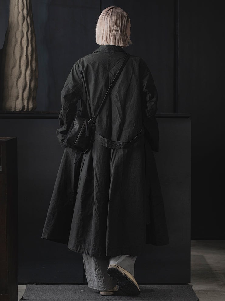 CASEY CASEY<br> WOMENS SUISES coat / DARK GREEN