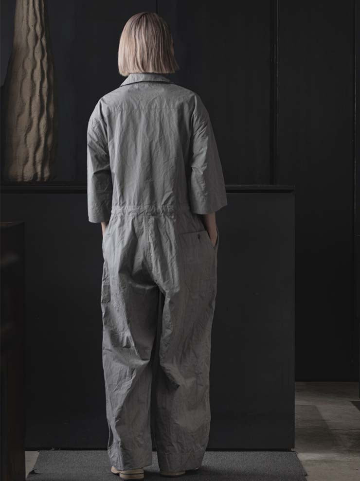 CASEY CASEY<br> WOMENS FABIANO JUMPSUIT / LIGHT GRAY