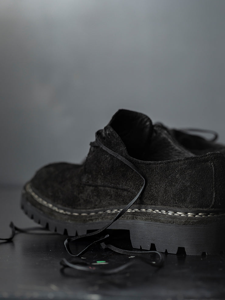 GUIDI<br>MENS クラシックダービーシューズ 792V_N BLKT / BISON REVERSE