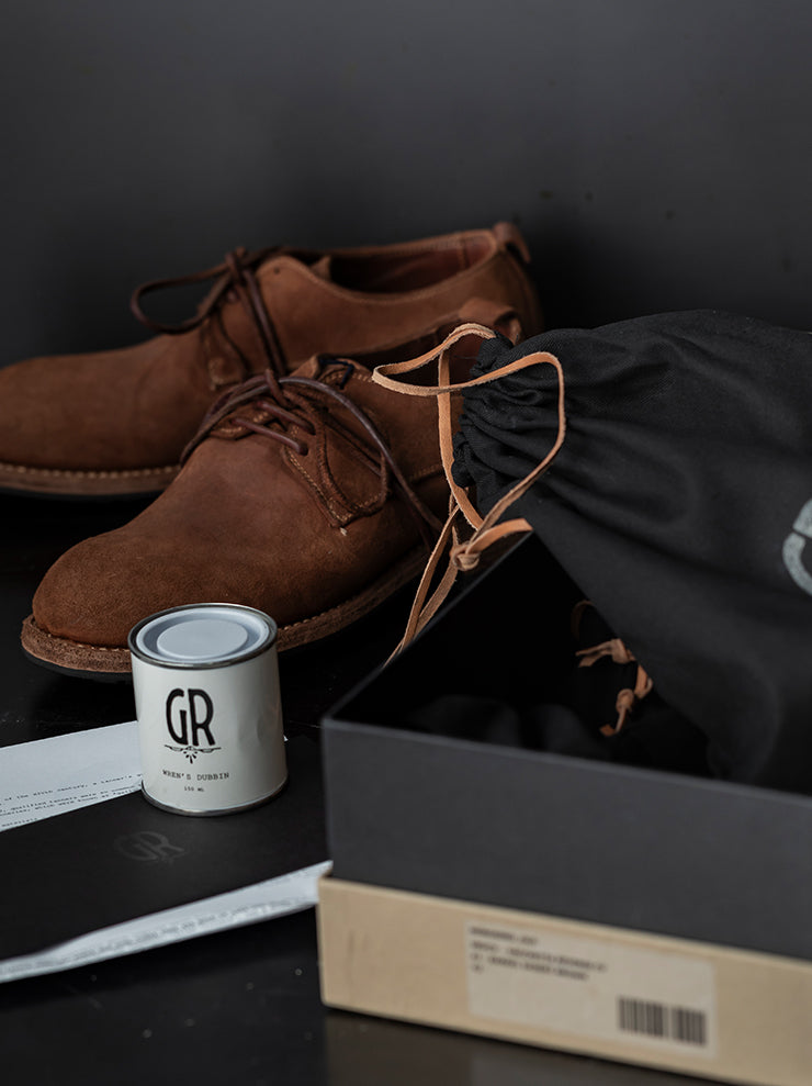 GUIDI & ROSELLINI<br>MENS クラシックダービーシューズ MOROSINO_OLD AT / VACCHETTA REVERSE
