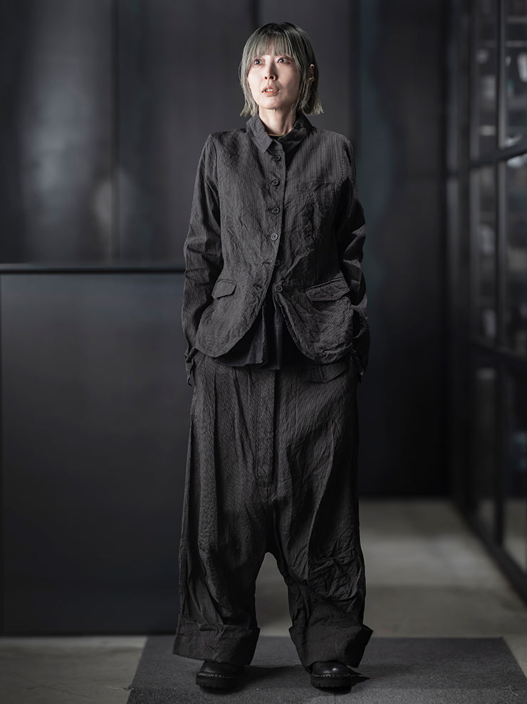RUNDHOLZ<br> WOMENS PANTS / black stripe