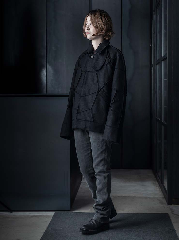 K'ANG<br>UNISEX SANPIETRINI PATCHED BOMBER JACKET / OFF BLACK