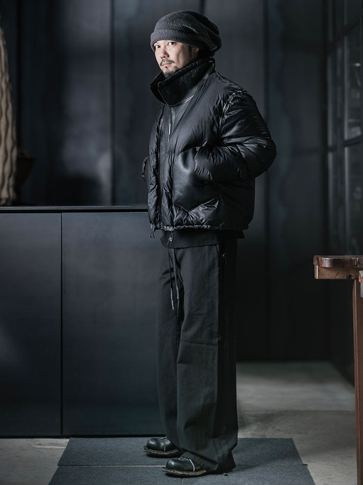 ISAAC SELLAM EXPERIENCE<br> UNISEX Down Jacket / NOIR