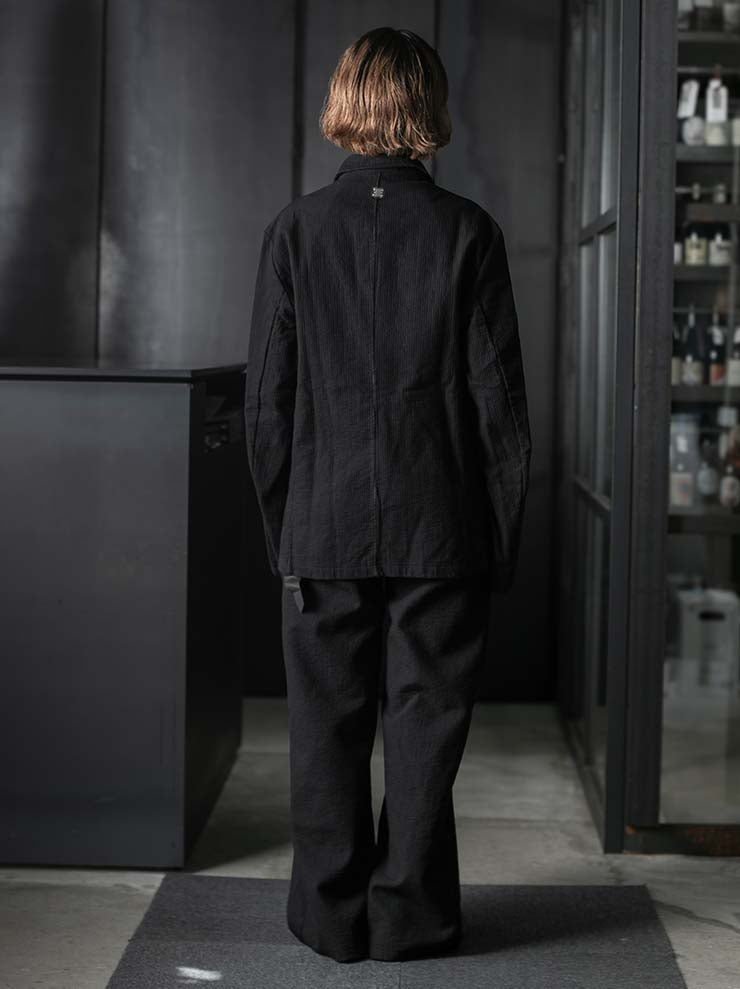 69 by ISAAC SELLAM <br>MENS Striped Cargo Trousers / NOIR