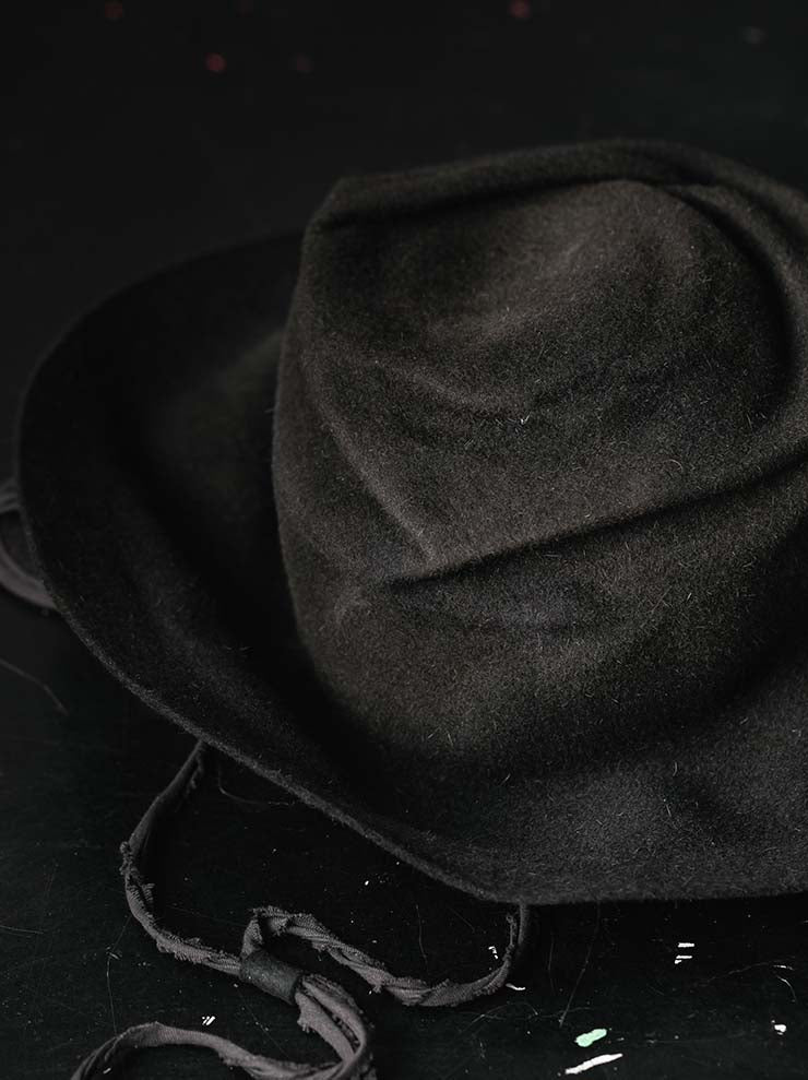 HORISAKI<br>ONE OF A KIND COLLECTION ラビットファーフェルトハット OOAK26 NO. 047 / VARIOUS