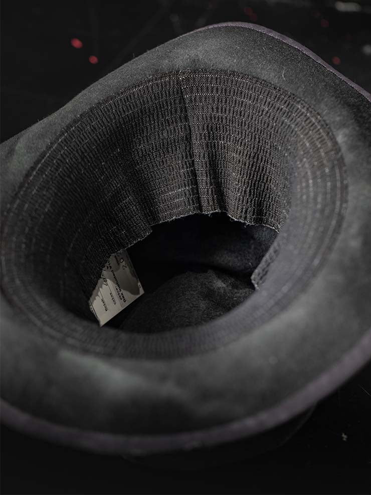 HORISAKI<br> ONE OF A KIND COLLECTION RABBIT FUR FELT HAT OOAK24 NO.76 / GREY