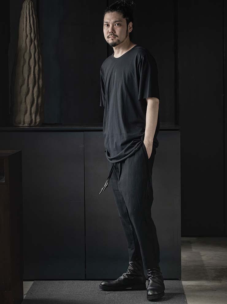 69 by ISAAC SELLAM<br>MENS ロークロッチショートレッグパンツ / NOIR