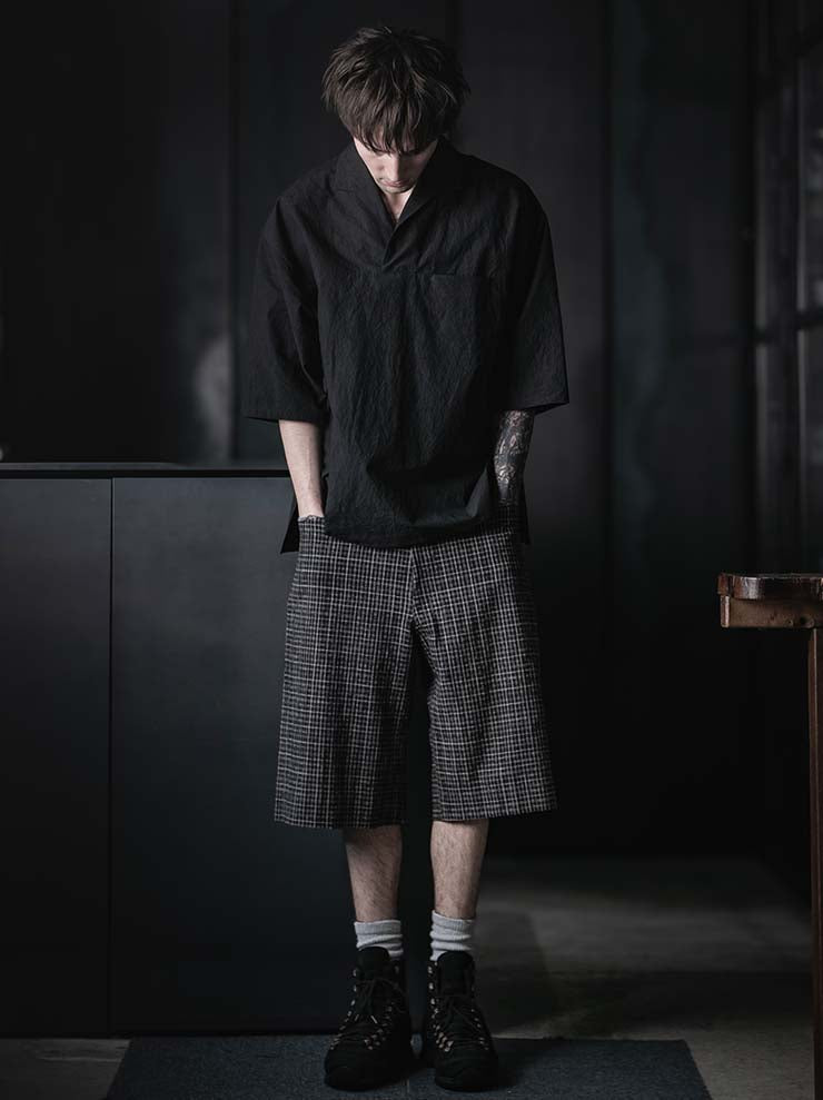 individual sentiments<br />UNISEX ベーシック5ポケットショーツ / BLACK