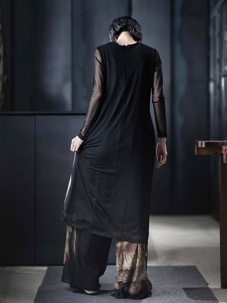 IA LONDON<br> WOMENS A-LINE FITTED MIDI DRESS / SATEEN CAMISOLE