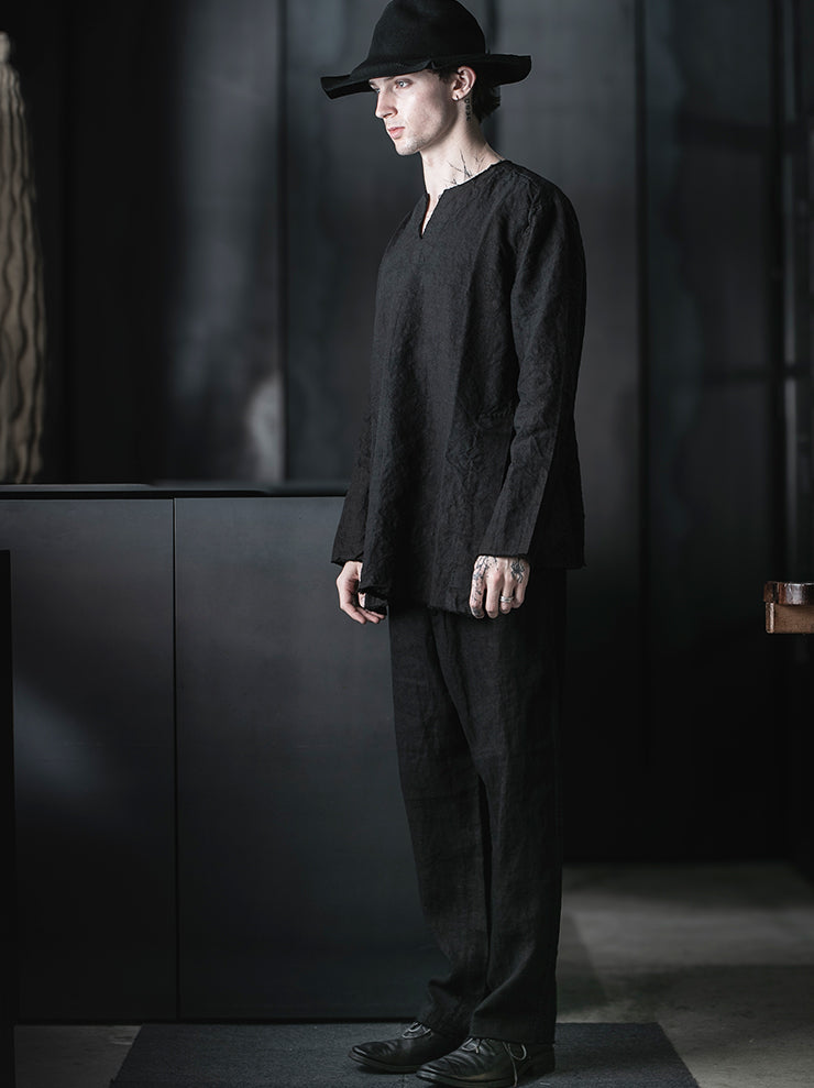 MONAD<br>Barker Pant / Handdyed Black