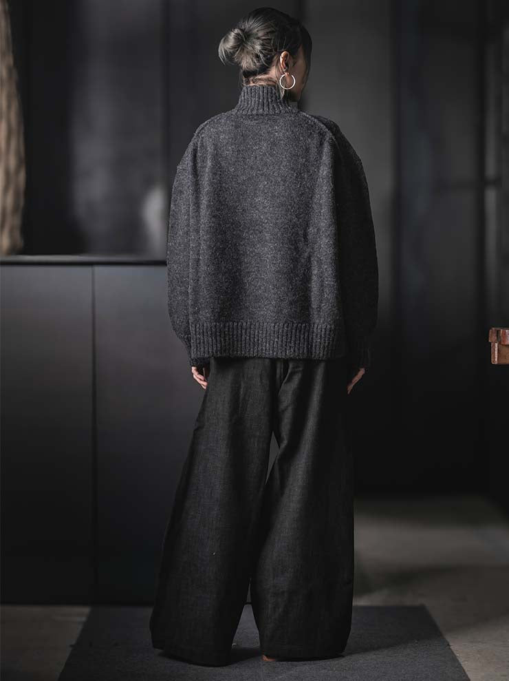 WRIGHT + DOYLE<br>UNISEX プルオーバーニット / CHARCOAL