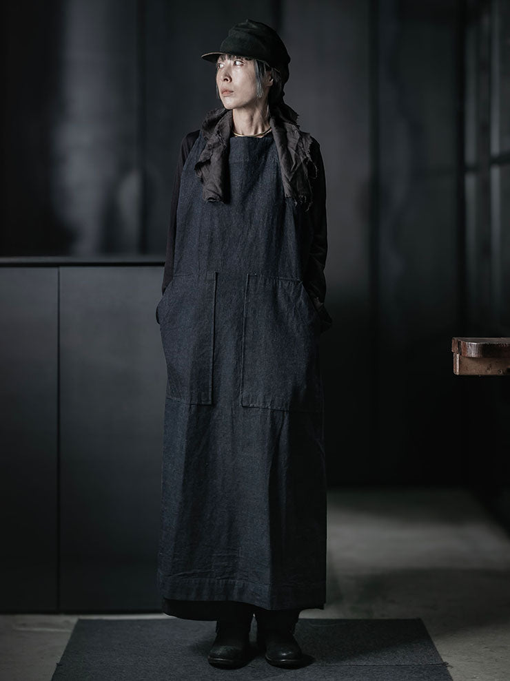 ATELIER SUPPAN<br>APRON in denim / W26-17
