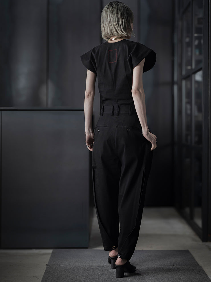 UMA WANG<br> WOMENS Tight Tops / BLACK