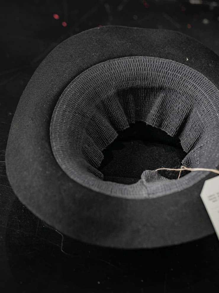 HORISAKI<br> Rabbit fur felt hat RHLBE005 / BLACK EB