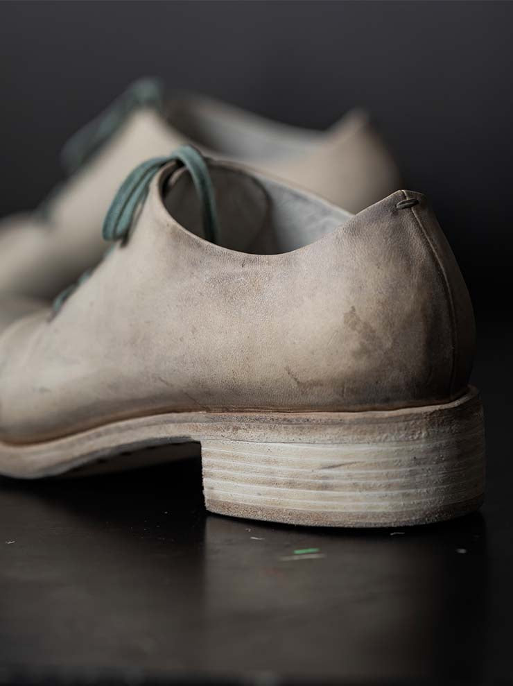 EMATYTE<br> MENS Horse Leather Culatta Stone Washed Shoes / BONE