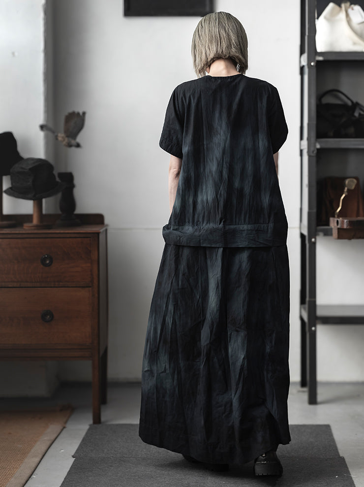 ATELIER SUPPAN<br> WOMENS Blue-green dye dress