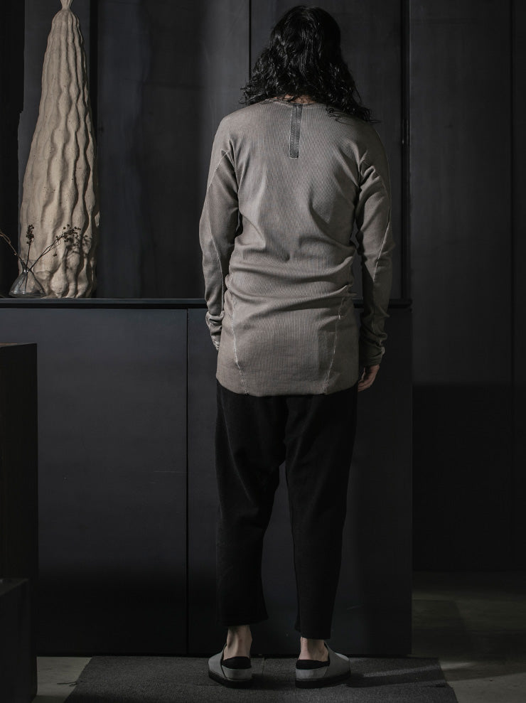 69 by ISAAC SELLAM<br>MENS セミラグランロングスリーブTシャツ / TAUPE