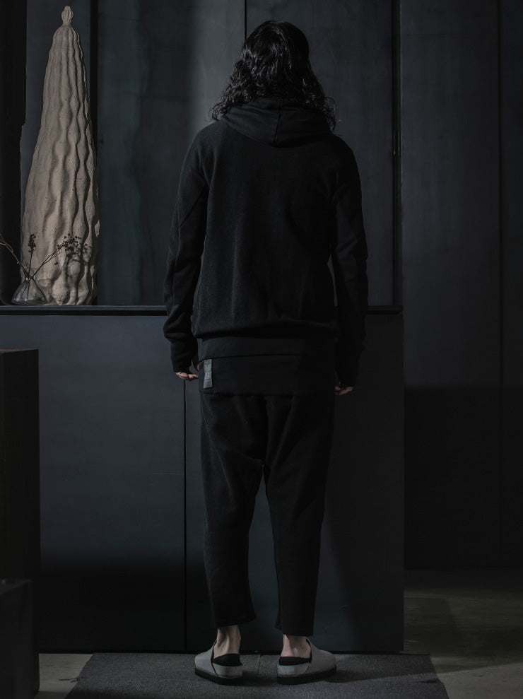 69 by ISAAC SELLAM<br>MENS ショートフードボンバージャケット / NOIR