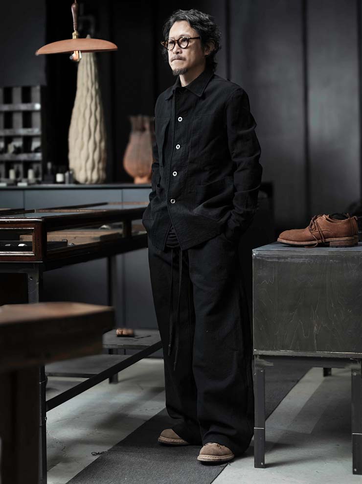 69 by ISAAC SELLAM <br>MENS Striped Cargo Trousers / NOIR