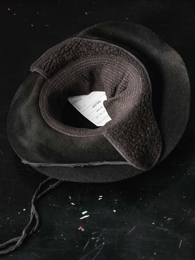HORISAKI<br>ONE OF A KIND COLLECTION ラビットファーフェルトハット OOAK26 NO. 047 / VARIOUS
