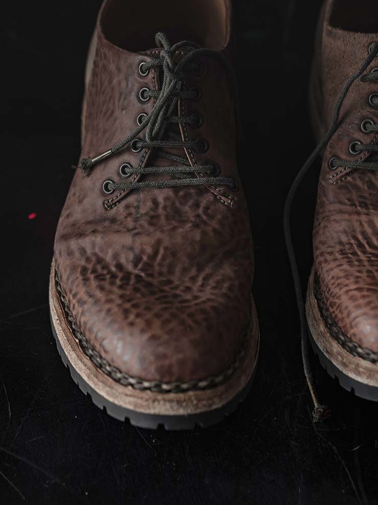 EMATYTE<br> MENS Horse Leather Washed Culatta Shoes / CRUST NATURAL