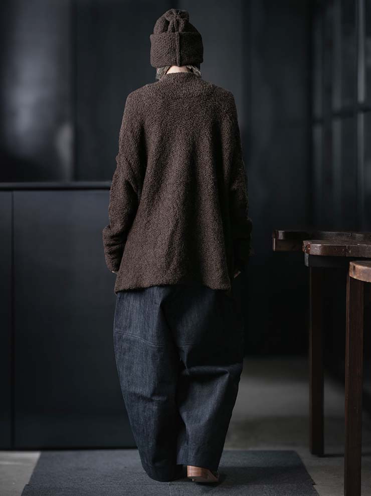 DANIEL ANDRESEN<br> Loose fit cardigan / Brown
