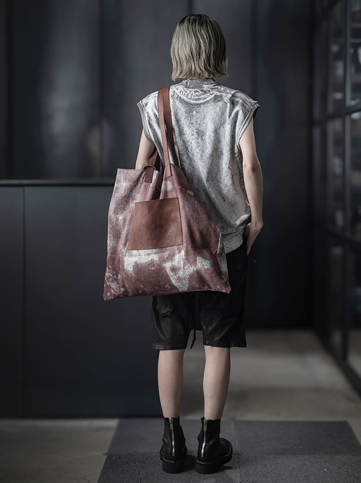 Tagliovivo<br> Hemp shopper bag H.D. HEMP + H.D. HORSE / BAUXITE