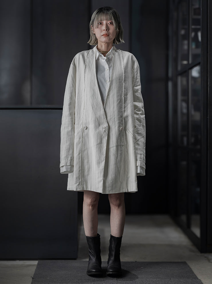 TOTUM<br>WOMENS ダブルレイヤーカフジャケット / WHITE