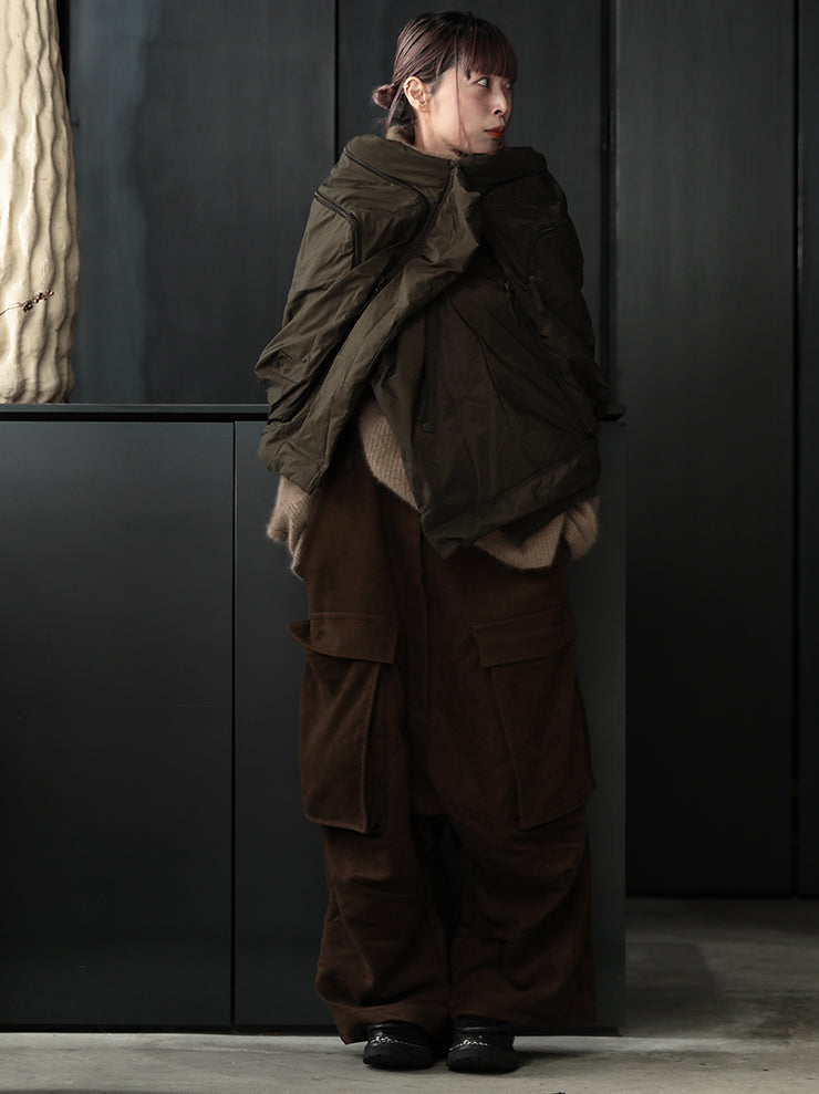RUNDHOLZ DIP<br> WOMENS down skirt / KHAKI