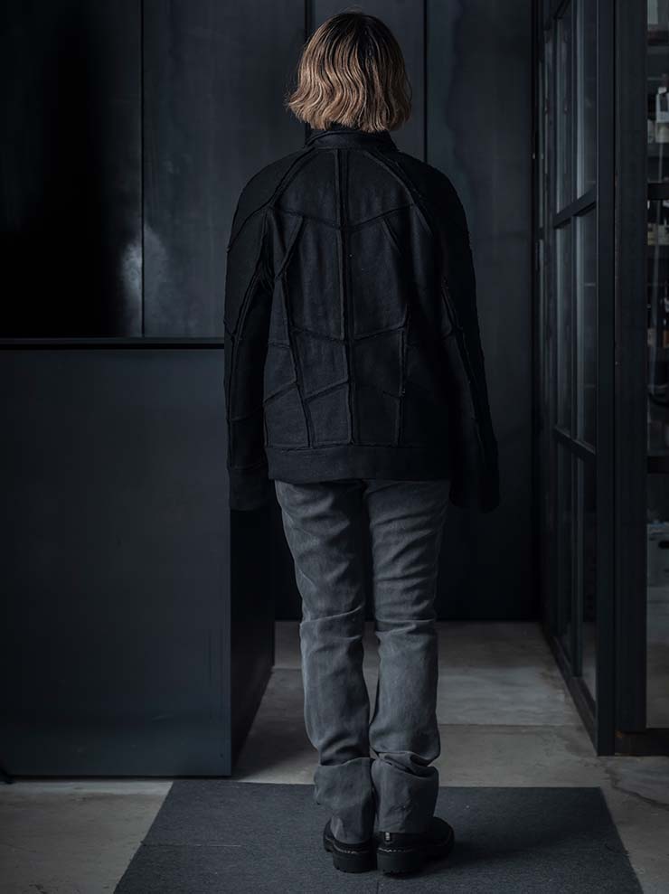 K'ANG<br>UNISEX SANPIETRINI PATCHED BOMBER JACKET / OFF BLACK