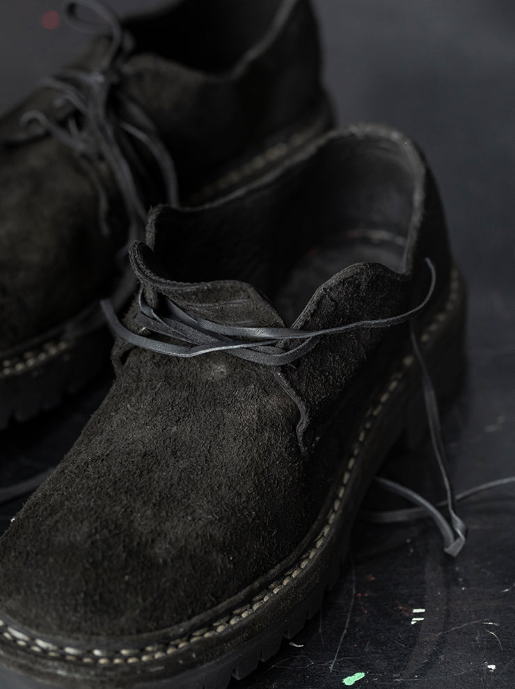 GUIDI<br>MENS クラシックダービーシューズ 792V_N BLKT / BISON REVERSE