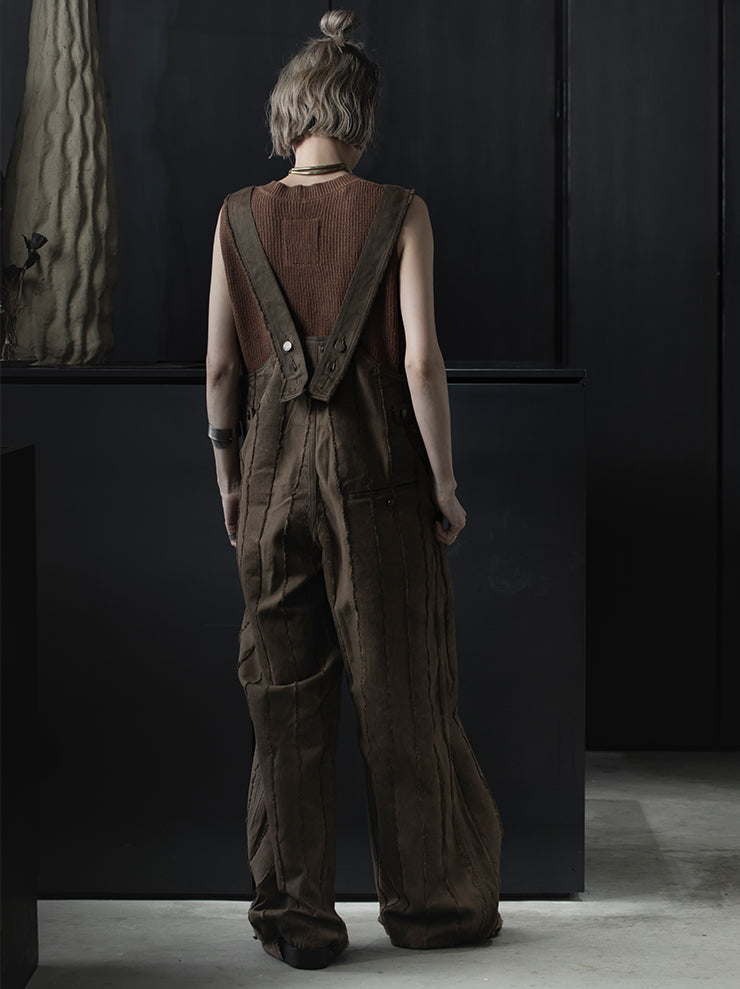 UMA WANG <br>WOMENS サロペット / BROWN