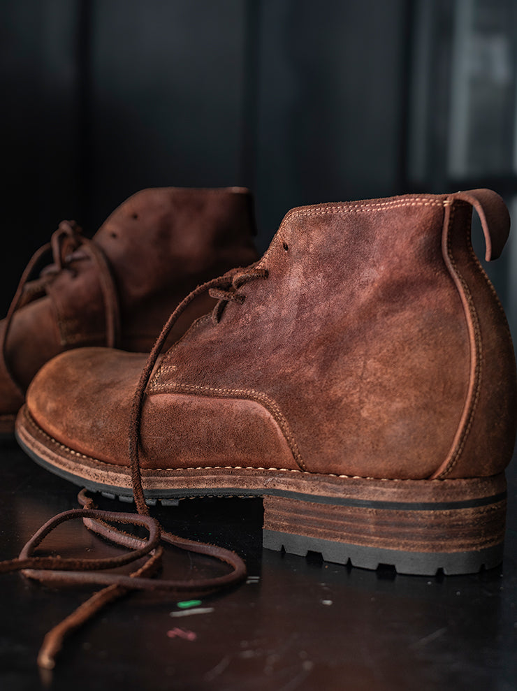 GUIDI & ROSELLINI<br>MENS デザートブーツ RUGGERO_OLD AT / VACCHETTA REVERSE