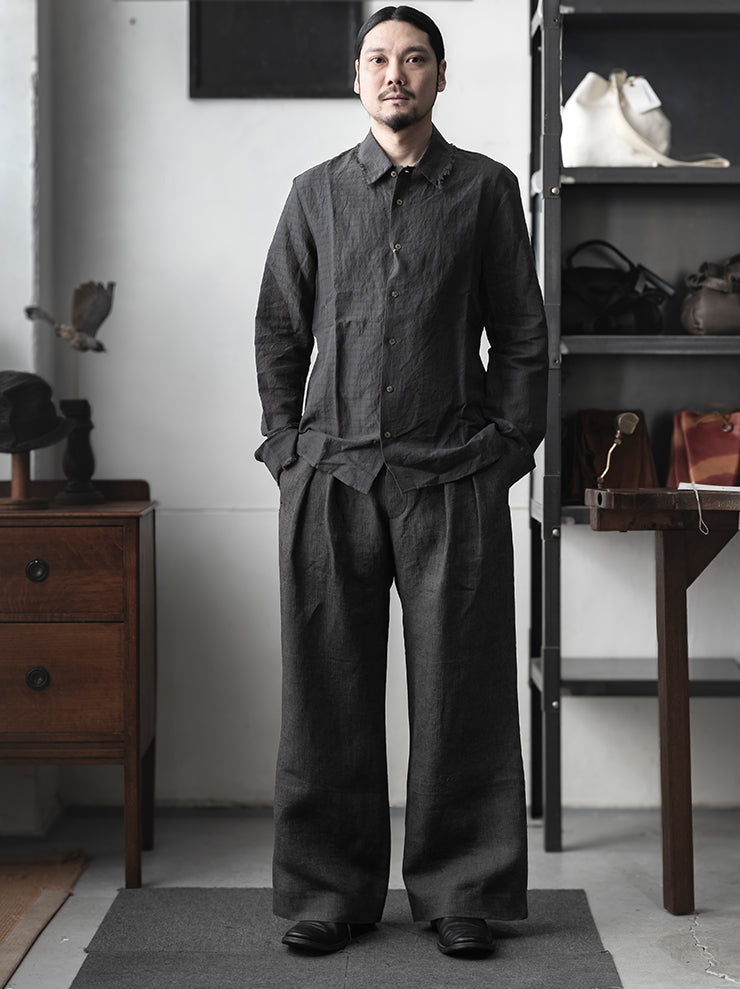 K'ANG<br>UNISEX MIDFIT SHIRTS / DARK GREY