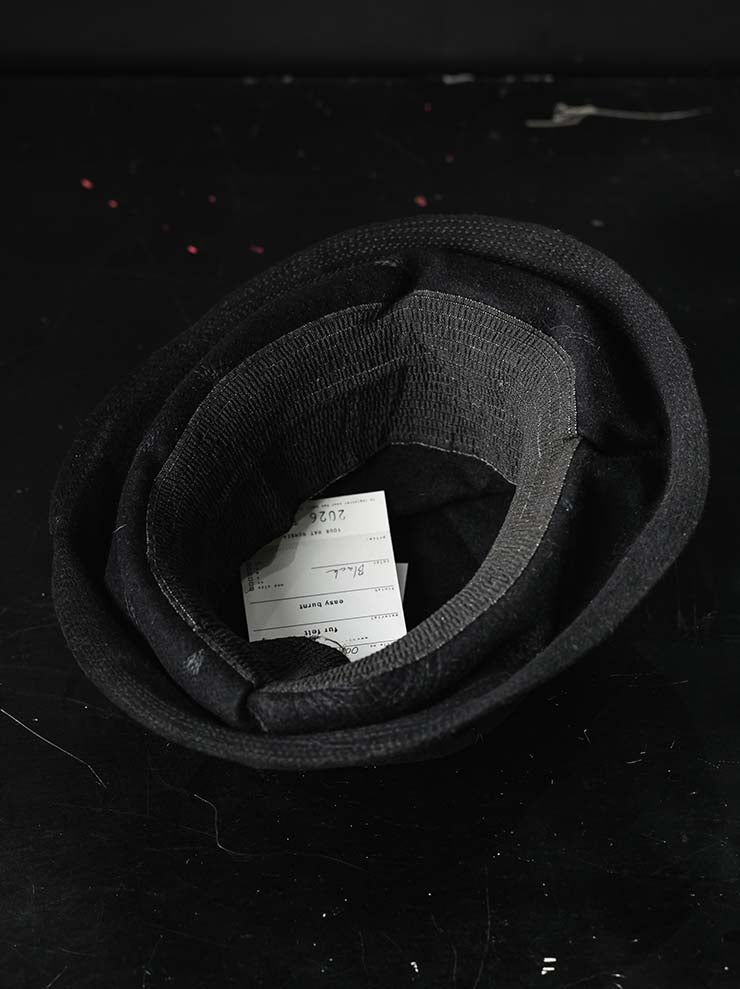 HORISAKI<br>ONE OF A KIND COLLECTION ラビットファーフェルトハット OOAK26 NO. 081 / VARIOUS