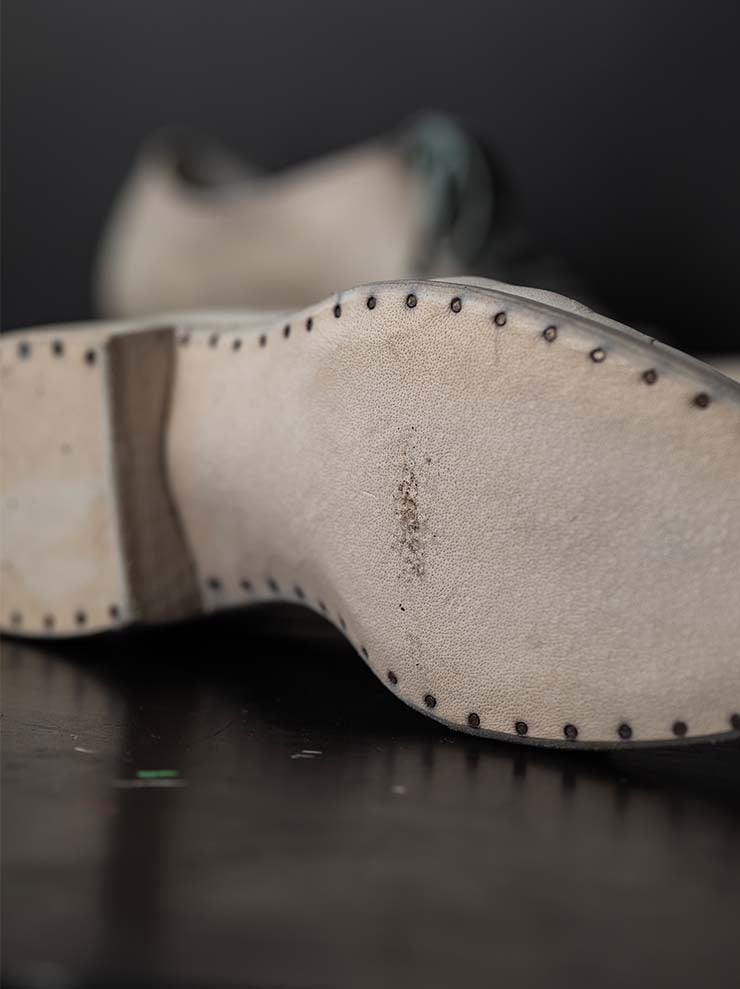 EMATYTE<br> MENS Horse Leather Culatta Stone Washed Shoes / BONE