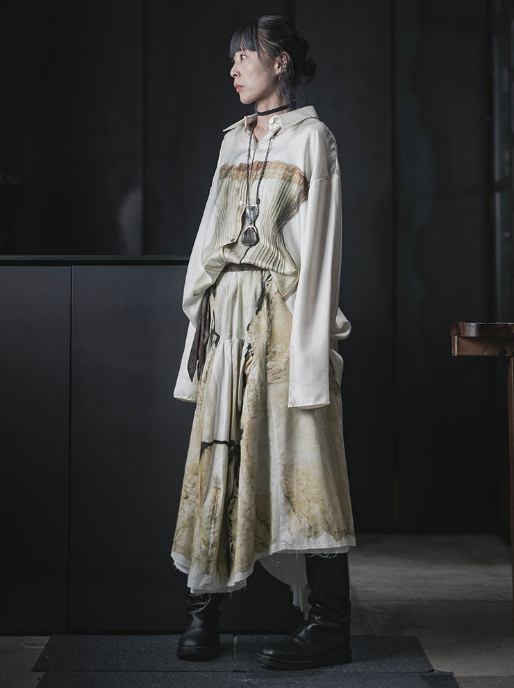 IA LONDON<br>MOONLIGHT ROSES SKIRT / LACE DRESS PRINT