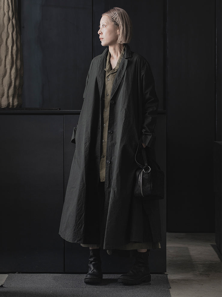 CASEY CASEY<br> WOMENS SUISES coat / DARK GREEN