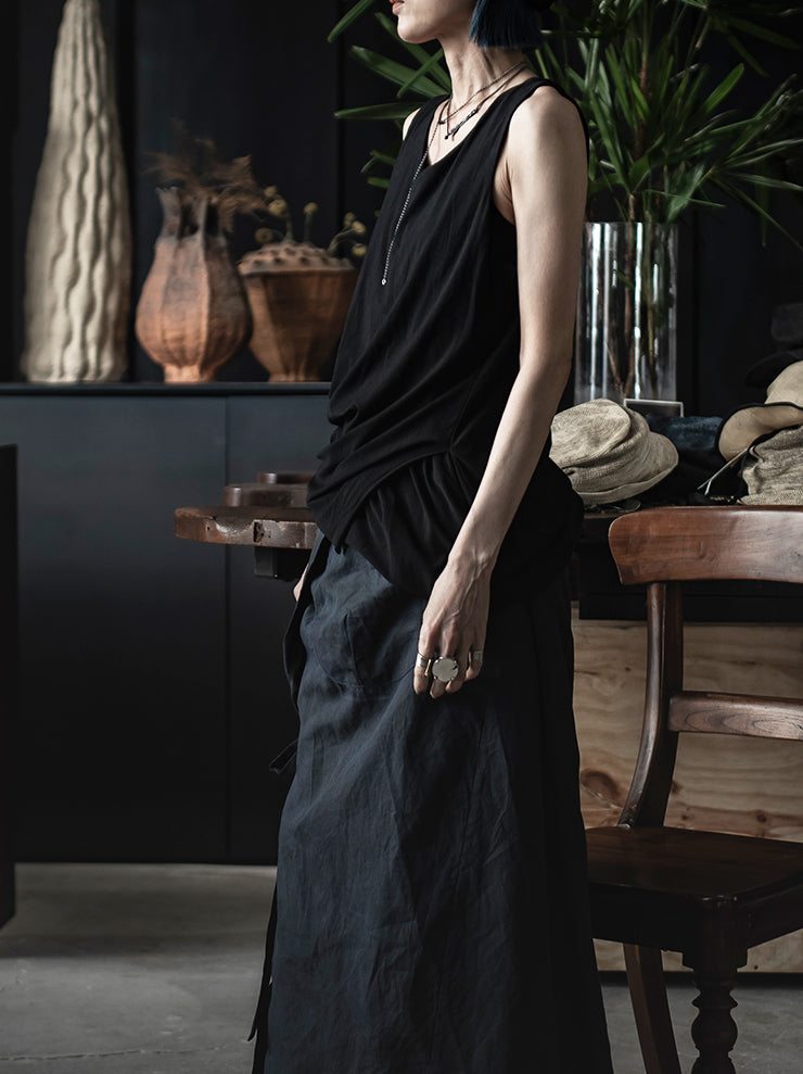 ATELIER SUPPAN<br> WOMENS Front double tank top