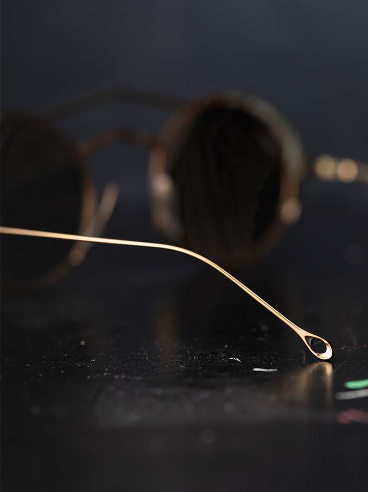 RIGARDS<br/>TITANIUM フレームサングラス / BRONZE × OLIVE / RG1077TI