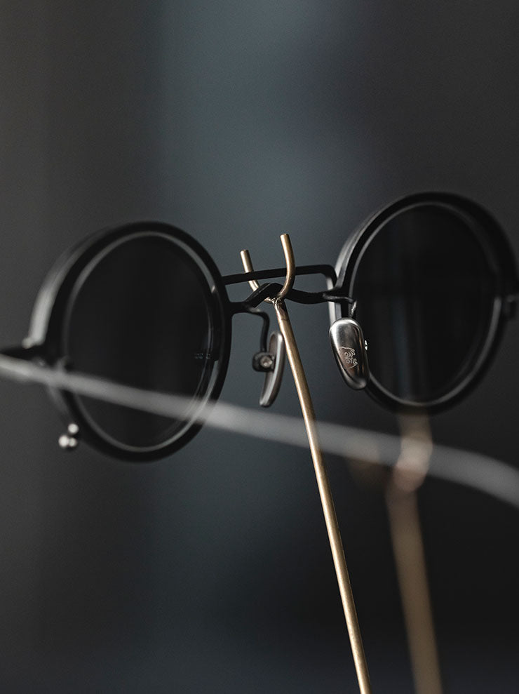 RIGARDS × ZIGGY CHEN<br> TITANIUM FRAME SUNGLASSES / VINTAGE BLACK FRAME x BLACK CLIP / RG1008ZC