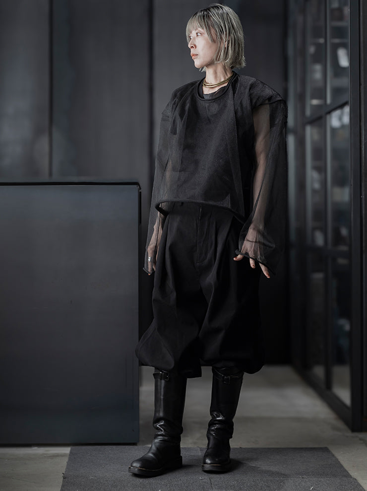UMA WANG<br> WOMENS Tight Tops / BLACK