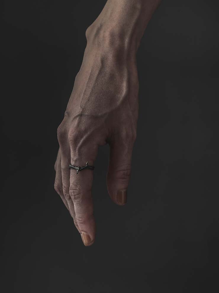 DETAJ <br>DEVIL CLAW SILVER RING / DC-R01