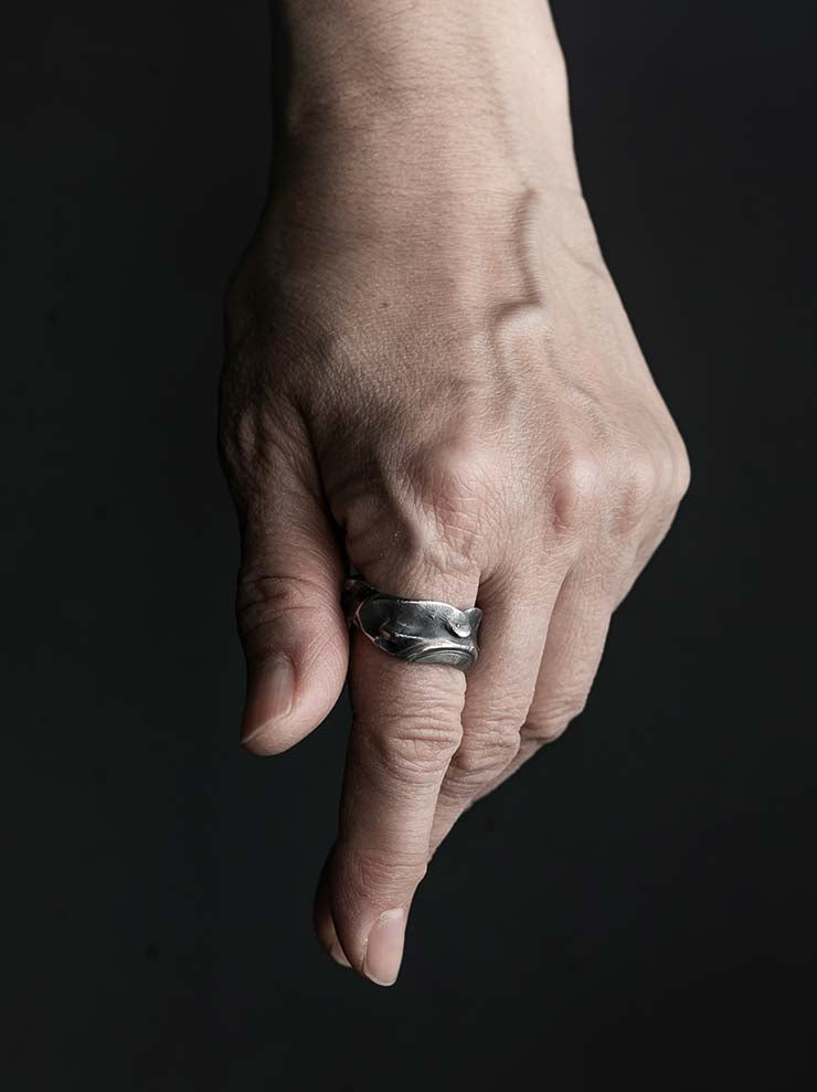 DETAJ<br>FRAGMENS OF REMINISCENCE SILVER RING / FR-WATCH-R03