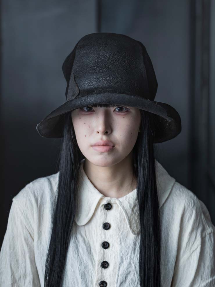 HORISAKI<br>ONE OF A KIND COLLECTION ミックスハット OOAK24 NO.65 / BLACK