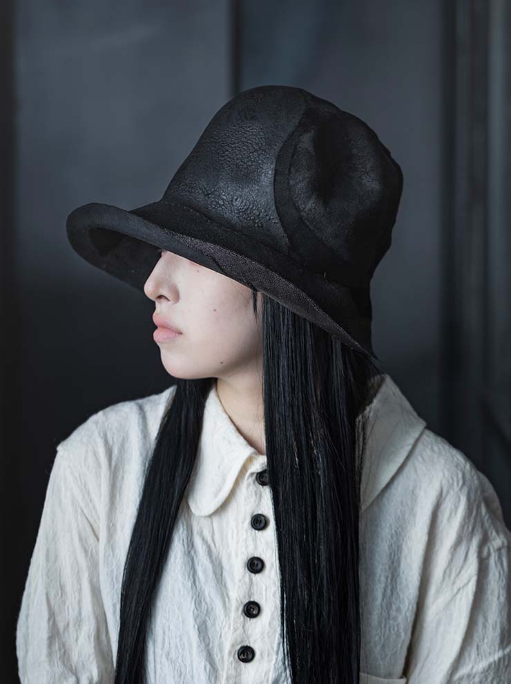 HORISAKI<br>ONE OF A KIND COLLECTION ミックスハット OOAK24 NO.65 / BLACK