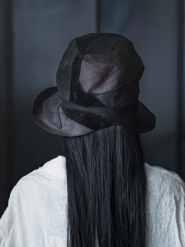 HORISAKI<br>ONE OF A KIND COLLECTION ミックスハット OOAK24 NO.65 / BLACK